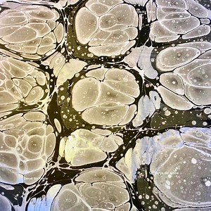 Hand Marbled Paper – Black and White Marbled Endpaper for Bookbinding & Crafts - Etsy