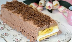 Brza   bez pečenja (Nepečena Milka torta)