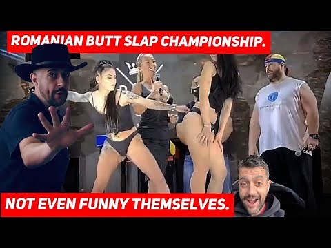 ROMANIAN BOOTY Slap Championship. *Ouch