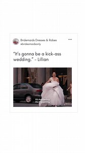 “It’s gonna be a kick-ass wedding.” – Lillian 😎⁠ ⁠ #bridesmaid #bridesmaids #bridesmaidquote #bridesmaidquotes | Bridesmaids Only