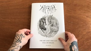 Here is a look inside my new book, Ni Frith, The art and lyrics of Fall of Efrafa, a band I was the vocalist for between 2005 - 2009, and I made a lot of artwork for! The book explores the beginnings of the band, and what it inspired me to do after it had ended. Its a hard back, cloth bound book, with a lovely silver embossing. You can purchase a signed copy now at alexcf.bigcartel.com, thank you! | The art of Alex CF