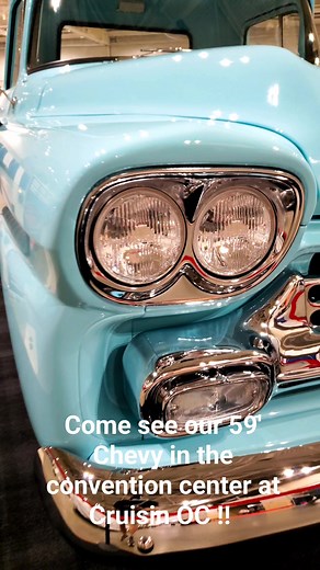 2.1K views · 114 reactions | Come see our 59' Chevy in the convention center at Cruisin OC! #cruisinoc #hotrod #chevytruck | R & M Performance | Facebook