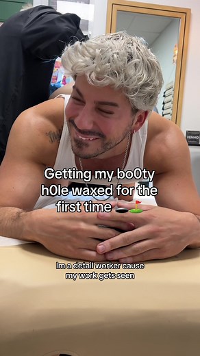 First Time Booty Hole Waxing Experience