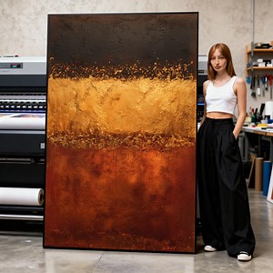 Abstract Gold and Rust Canvas, Mark Rothko Wall Art, Contemporary Modern Canvas, Color Block Painting for Home Print Art - Etsy Canada