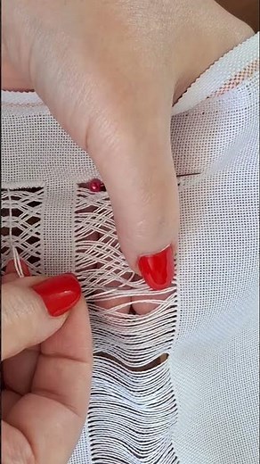 Hand embroidery : Hemstitch techniques tutorial , tarkashi #handemboridery #shorts #viralvideo