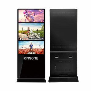 [Hot Item] Kingone Indoor Floor Stand 43 55 Inch Indoor 4K Media Player Interactive Touch Screen Vertical Advertising Screen Display LCD Digital Signage