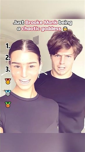 Just Brooke Monk being a chaotic goddess 👸#BrookeMonk