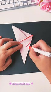 As long as you can draw an obtuse angle, you can cut a five-pointed star connected inside and outside. It is very simple. Collect it and let the children do it. #papercraft #diycrafts #unique #handmade | Unique Craft Idea