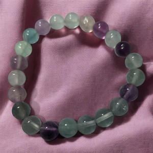 Bracelet en Fluorite, la pierre des étudient     , fait main. - Etsy France