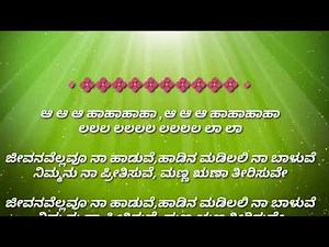 Jeevanavellavu na haduve karoake