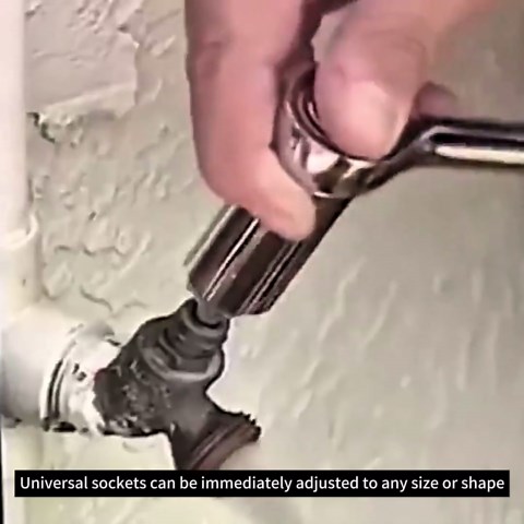 Fathers Day Dad Gifts from Wife Daughter Son, Super Universal Socket Wrench Set, 7-19mm Universal Socket Tools for Men, Super Socket Unscrew Any Bolt With Power Drill Adapter, Tool Gifts