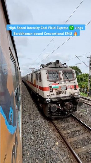 High Speed Intercity Coal Field Express ✅ xings Barddhaman bound Conventional EMU 🔥