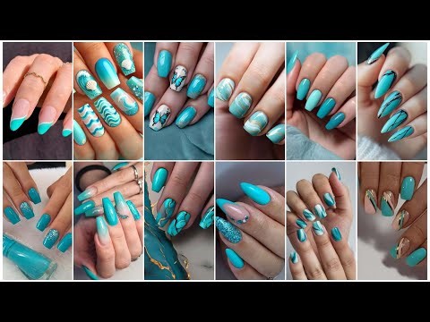 Turquoise Nail Art Designs ❤️ Nail Art Design Ideas 💅 Turquoise Nail Colour Ideas