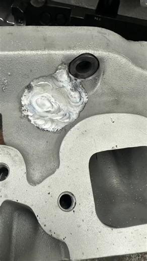 6.4K views · 67 reactions | Cylinder head was cracked thru the spark plug threads all the way to the outside. We machined a plug to press in and welded both sides. Follow and stay tune for more #rongroseracing #GroseRacingEngines #cylinderhead #machinery #welded #enginerepair #repairs | Grose Racing Engines | Facebook