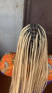 Knotless braids/ How to tuck-in with blonde color | Braid Goddess