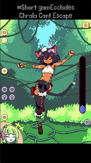 Chrala Cant Escape - I Caught A Cute Cat Girl And Stroked Her To Madness - #shorts #gaming