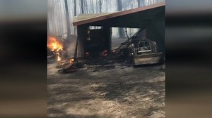 Man documents fire's destruction of his property