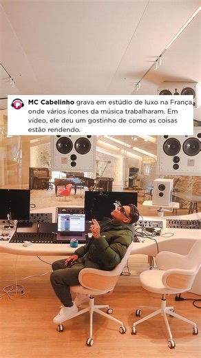 25K views · 22 reactions | Mc Cabelinho escolheu um estúdio de luxo para gravar as suas novas músicas. Para isso, ele viajou à França para o “Miraval Studios”, fundado e redesenhado por ninguém menos do que Brad Pitt. Grandes outros nomes gravaram lá, incluindo Travis Scott, Pink Floyd, AC/DC, George Michael e mais! Em um lugar desses dá pra ter grandes inspirações, não é mesmo?  @mccabelinho | POPline | Facebook