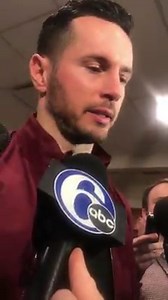 Joel Embiid was crying up the tunnel and had to be consoled by his girlfriend. JJ Redick did his best to hold back the tears inside the lockeroom. So many things the Sixers could’ve done differently tonight - box out on defense, move Embiid inside...and yet it came down to a quadruple doink. And boy it hurts to be on the losing end | Jamie Apody