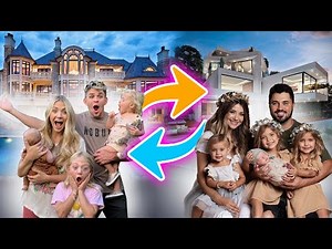 Swapping Houses For 24 Hours With Madison's Family! - challenge