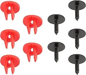 MOTOALL Under Engine Shield Air Dam Deflector Nut Screw for 10-18 Ford Focus Escape Pack of 5