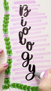 58K views · 218 reactions | Calm Front Page Design : Biology✨ #NhuanDaoCalligraphy | Nhuan Dao Calligraphy | Facebook