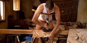 This traditional leather-tanning process hasn't changed since the 11th century