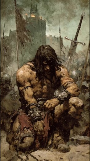 This AI-animated dark fantasy short reimagines the origin of Conan the Barbarian—starting not as a king, but as a chained prisoner forced to push the wheel, thrown into blood-soaked arenas, and forged into a living weapon for the crowd’s entertainment. Each painted frame follows his journey: the dungeon yard, the grinding wheel of suffering, the roar of the arena, the rise of an undefeated champion, and the moment he shatters his chains and walks into freedom. Rendered in a painterly realism sty