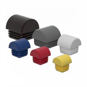 [Hot Item] Slanted Square Chair Feet Table Stool Leg Glide Insert Rocker Type Plastic Domed Square Tube End Plug