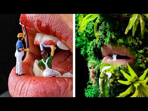 Miniature Crafts And Art On The Body