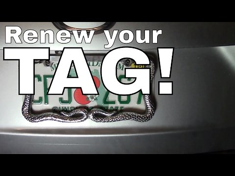 Vehicle/Car Tag Registration Renewal-License Plate Tag--How to 🚘