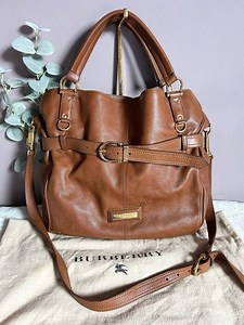 Burberry Leather Tote Bag Large - Tan - Nova Check Lining - Vintage - Authentic - RRP 1200 Gpb - Etsy Canada