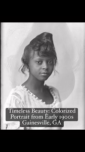 Discover the stunning colorization of this early 1900s portrait of a woman, photographed by Nathan C. White in Gainesville, GA. This vintage image, now vividly restored, captures timeless elegance. #Restore #Colorize #VintagePhotography #GainesvilleGA #HistoryPreserved #Early1900s #TimelessBeauty #PortraitArt #blackhistorymonth | Memory Lane Photos
