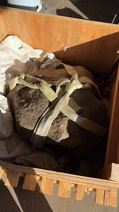 2.2K views · 77 reactions | MASSIVE iron space rock forklifted in to Tucson Gem and Mineral Show! | Aerolite Meteorites | Facebook