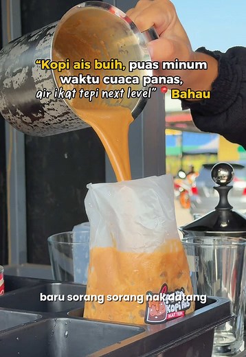Kopi Ais Ikat Tepi Padin Bahau — Sedap & Murah RM5