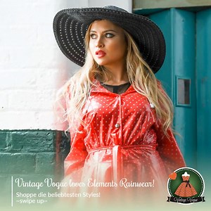 We ♥ Elements Rainwear! Unsere Top-Picks der Woche warten auf Dich! Schau Dir hier alles an: https://bit.ly/3CG09iY | Vintage Vogue - Retro Boutique