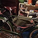 TOURBON Cycling Bag Bicycle Triangle Frame Bag Bike Backpack Sling Bag (Green)