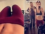 Bella Thorne struggles while she sculpts her abs with trainer