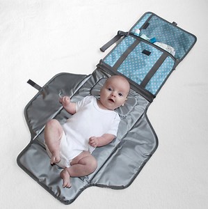 Kikuboo Baby Nappy Changing Bag Mat Pad Travel Mini Changer With Head Cushion and Essential Diaper Pockets - Etsy UK