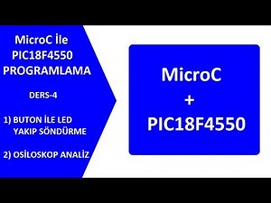 Programming PIC with MicroC-4: LED flashing with button