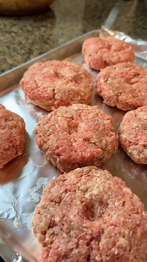 Grilling thick burgers on the kamado. I mixed 80/20 ground beef and ground pork. I seasoned the mix and the outside of the patties once they are formed. . Once the @fogocharcoal was ready, i put the burgers right over the fire. They go about 3-4 minutes before turning them 90° and then another 3-4 minutes before giving them a flip. . I let them go until they hit an internal temp of about 150°-155° before adding cheese to a few. I added Colby Jack to some and a couple I added Colby and Pepper Jac