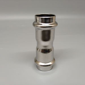 [Hot Item] Factory Direct SS304 310 316 Equal Coupling Stainless Steel Fittings Hose Pipe Connector Press Fit Joint Union