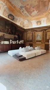 The Fenpei Modular Sofa, designed with premium craftsmanship and innovative modularity, elevates any room into a luxurious sanctuary. With dual-tone cushions, free-positioning backrests, and bamboo toggle details, Fenpei is more than a sofa — it’s a tailored experience in comfort and style. Set against the timeless frescoes of the Collegio Artistico Venturoli, this space embodies the beauty of blending the past with modern sophistication. | HomeVision