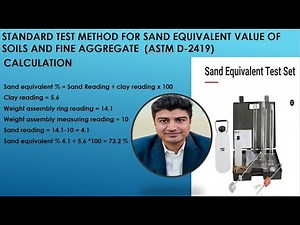 Sand Equivalent Test (ASTM D2419) - Procedure & Calculation Explained