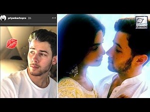 Priyanka Chopra KISSES Her Fiance Nick Jonas On Instagram! | LehrenTV