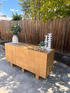 Custom White Oak TV Console: Mid Century Modern Entertainment Center - Etsy
