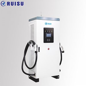 120kw DC CCS Combo 2 Type2 EV Charger Two Connectors Evse EV Public Charging Station