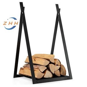 [Hot Item] Fire Wood Log Rack Heavy Duty Firewood Holder with Stable Triangular Structure