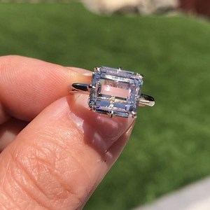 49 reactions · 7 comments | Off to her new home, this 3ct step portrait cut diamond, which we’ve set in this modernized collet style setting, in platinum. . I totally adore EVERYTHING about this - the diamond is mesmerizing, and she’s pure elegance on the finger. . . . . #diamondswithsoul #showmeyourrings #jewelsbygrace | Jewels by Grace | Facebook