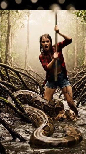 Florida Wildlife Rescue Woman Stops Python Attack